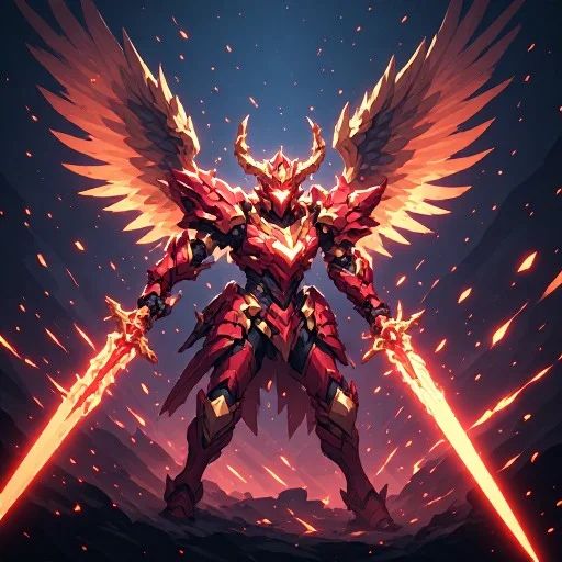 A Celestial Flamewing Warrior 