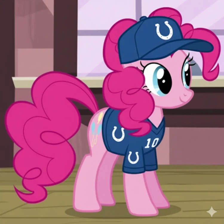 pinkie pie in Indianapolis Colts gear