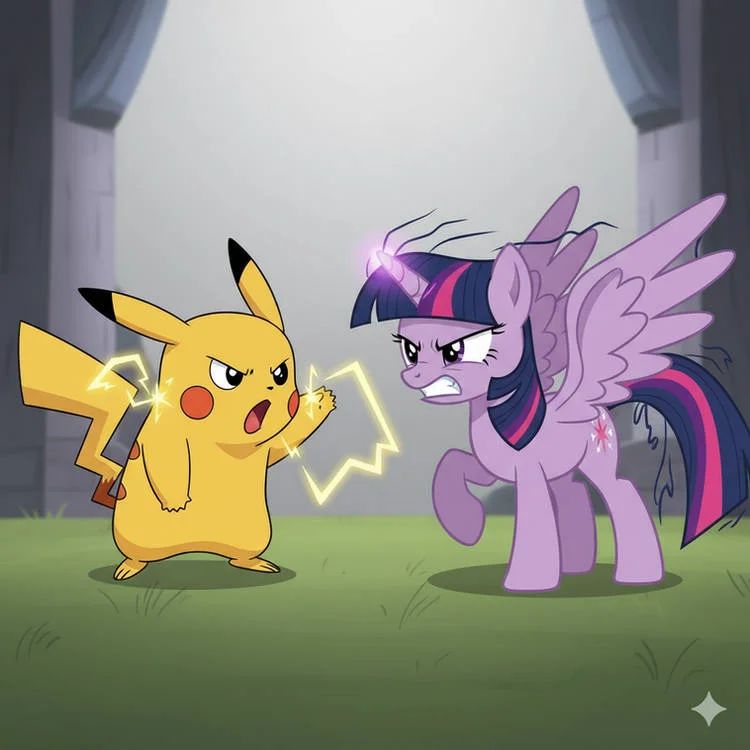 Pikachu vs Twilight sparkle