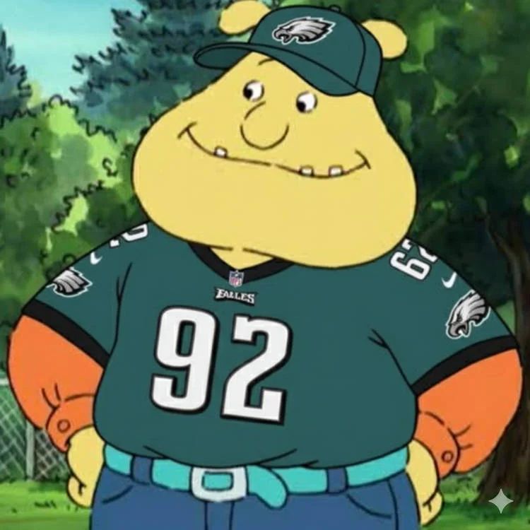 binky Barnes in Philadelphia eagles gear