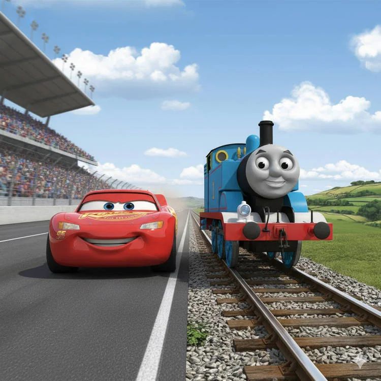 lighting McQueen vs Thomas the train