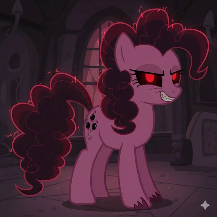 evil pinkie pie