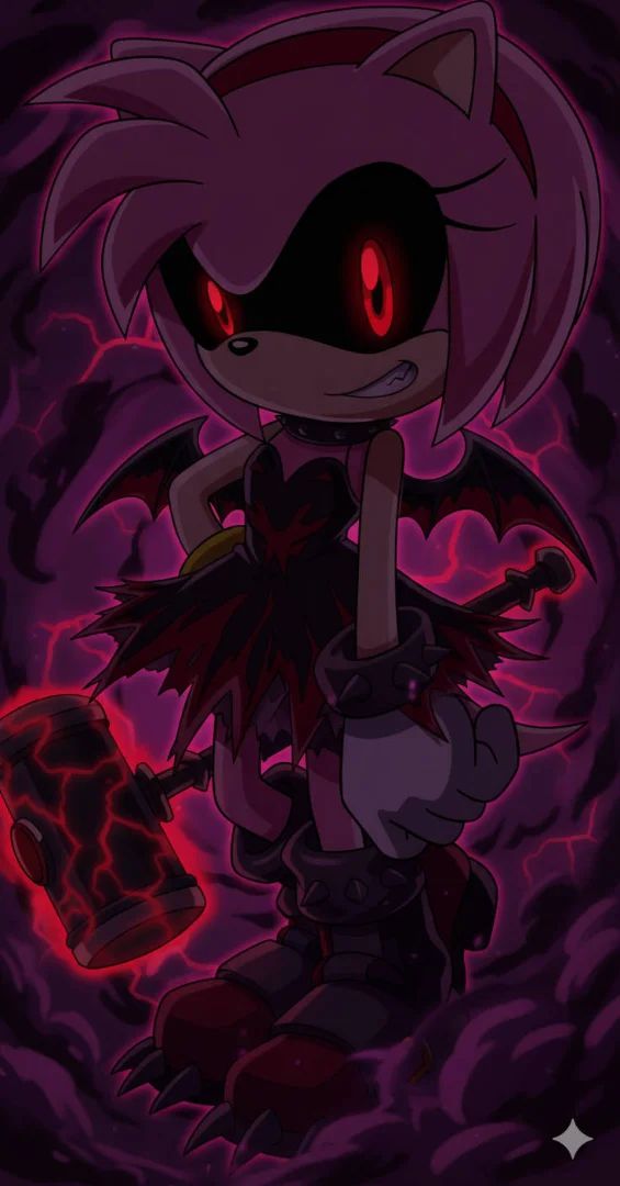 evil Amy and knuckles
