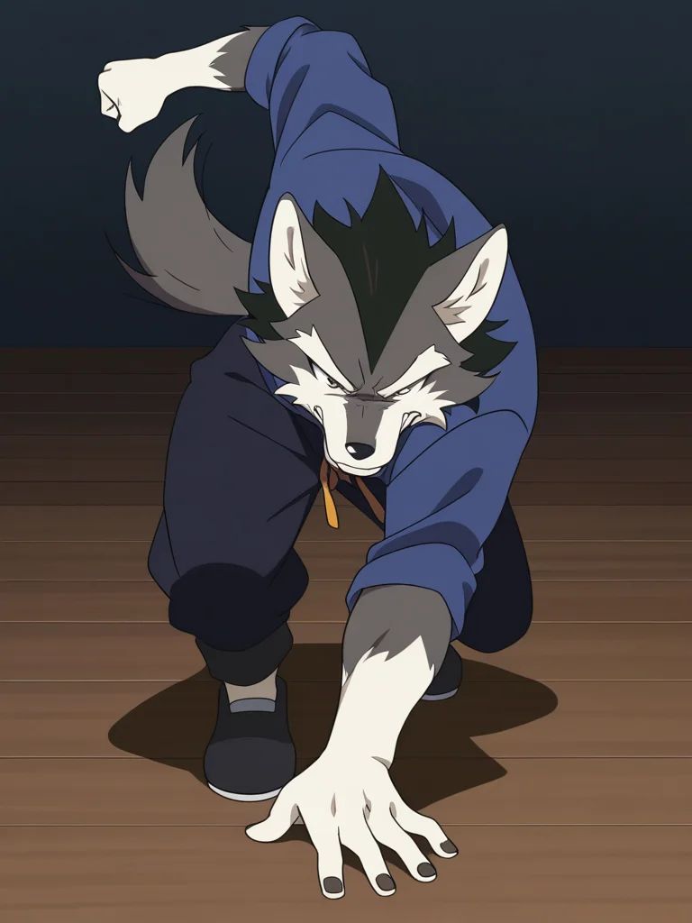 Wolf vs [pop-anime-style] wolf