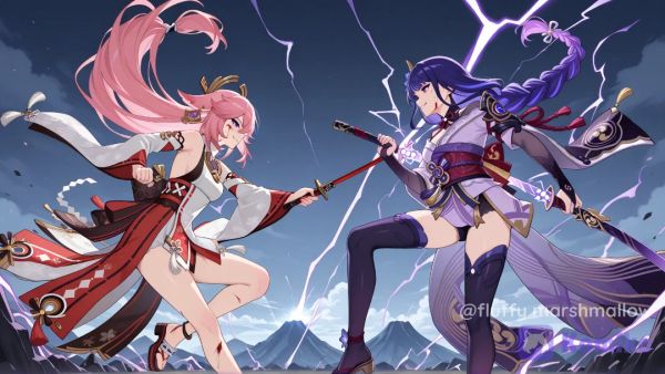 Yae miko vs reiden shogun