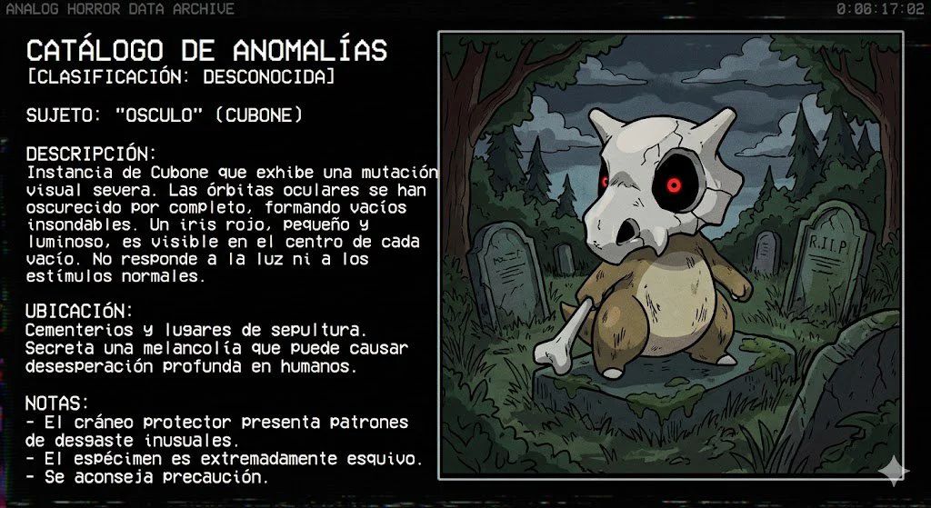 Horror Cubone anomalía