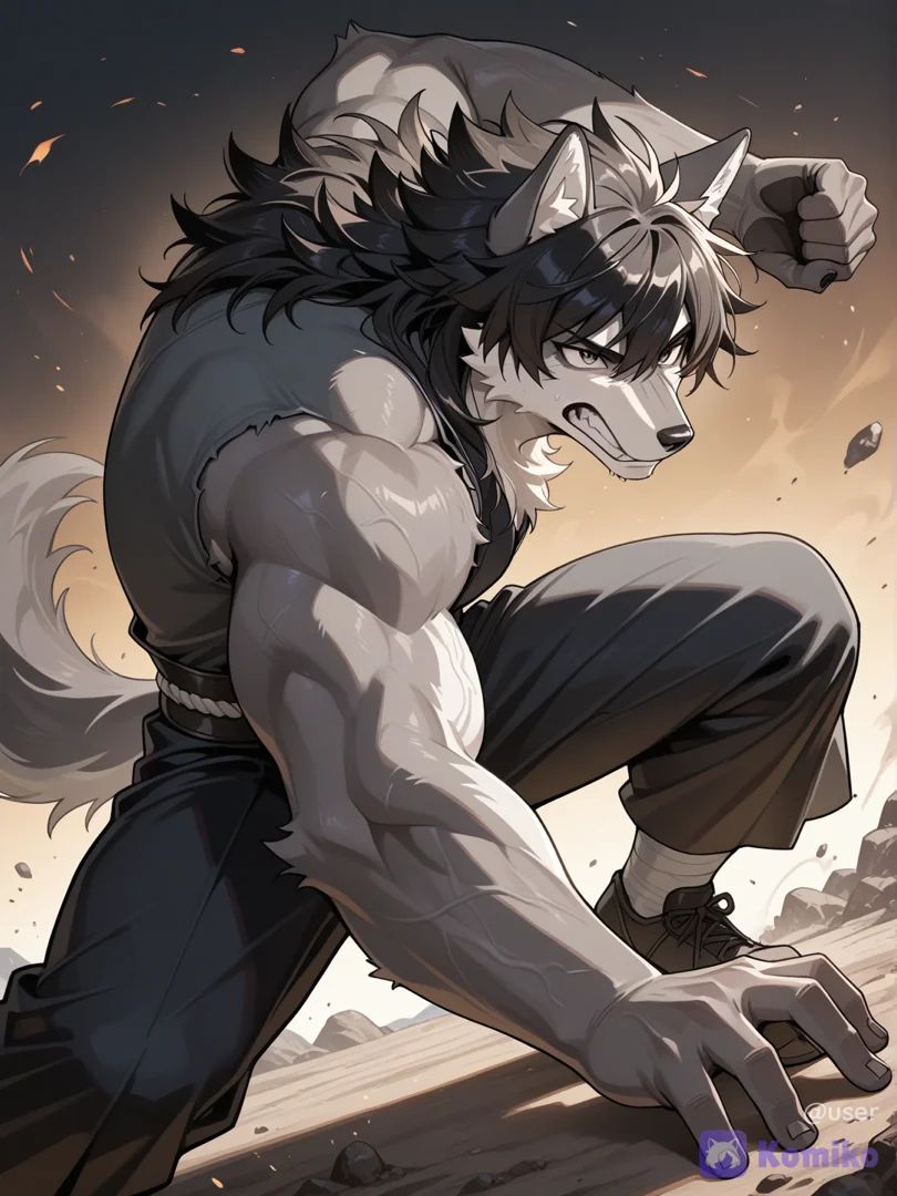 Wolf vs [pop-anime-style] wolf