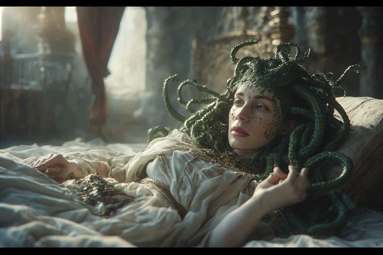Medusa's Sultry Serpent Dreams 🐍✨