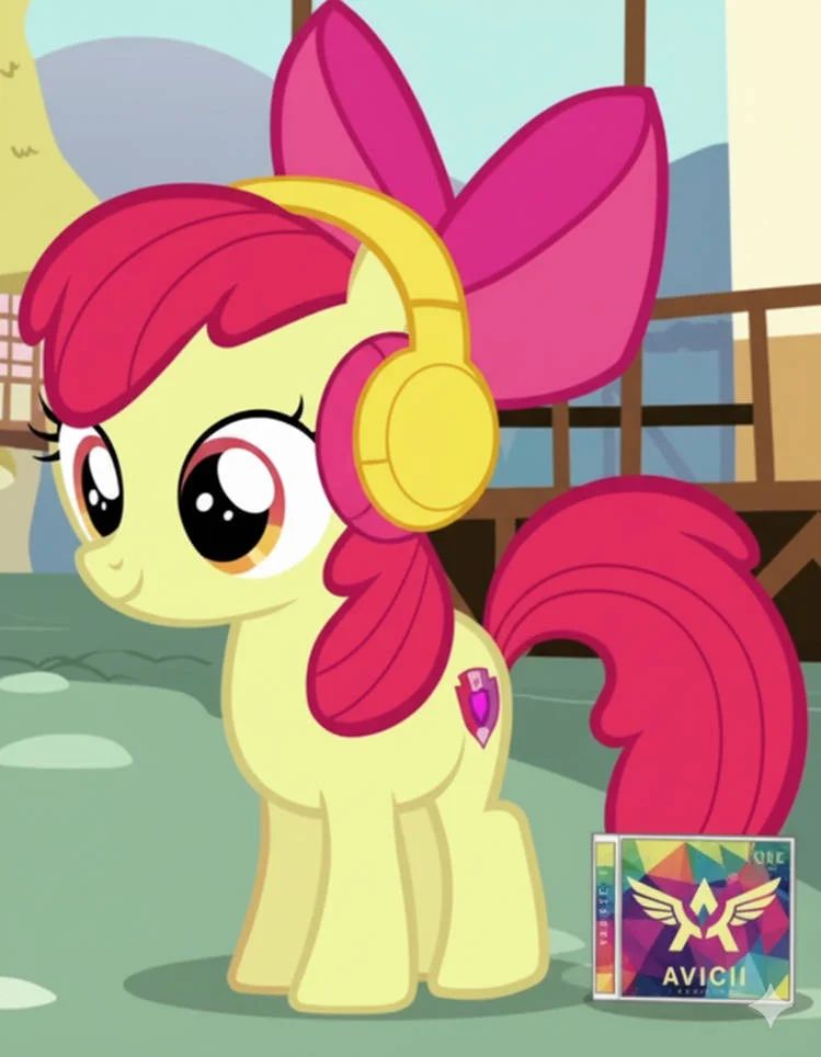 MLP characters listening to music