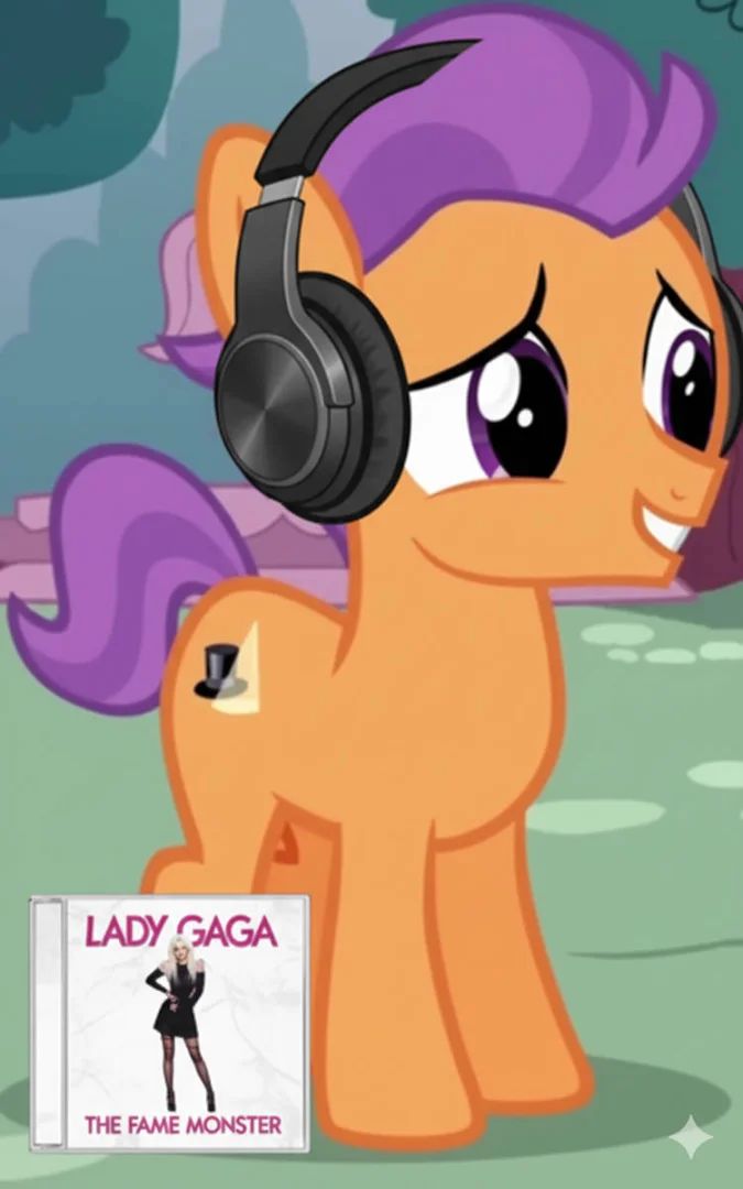 MLP characters listening to music