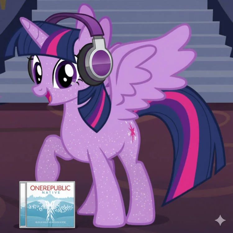 MLP characters listening to music
