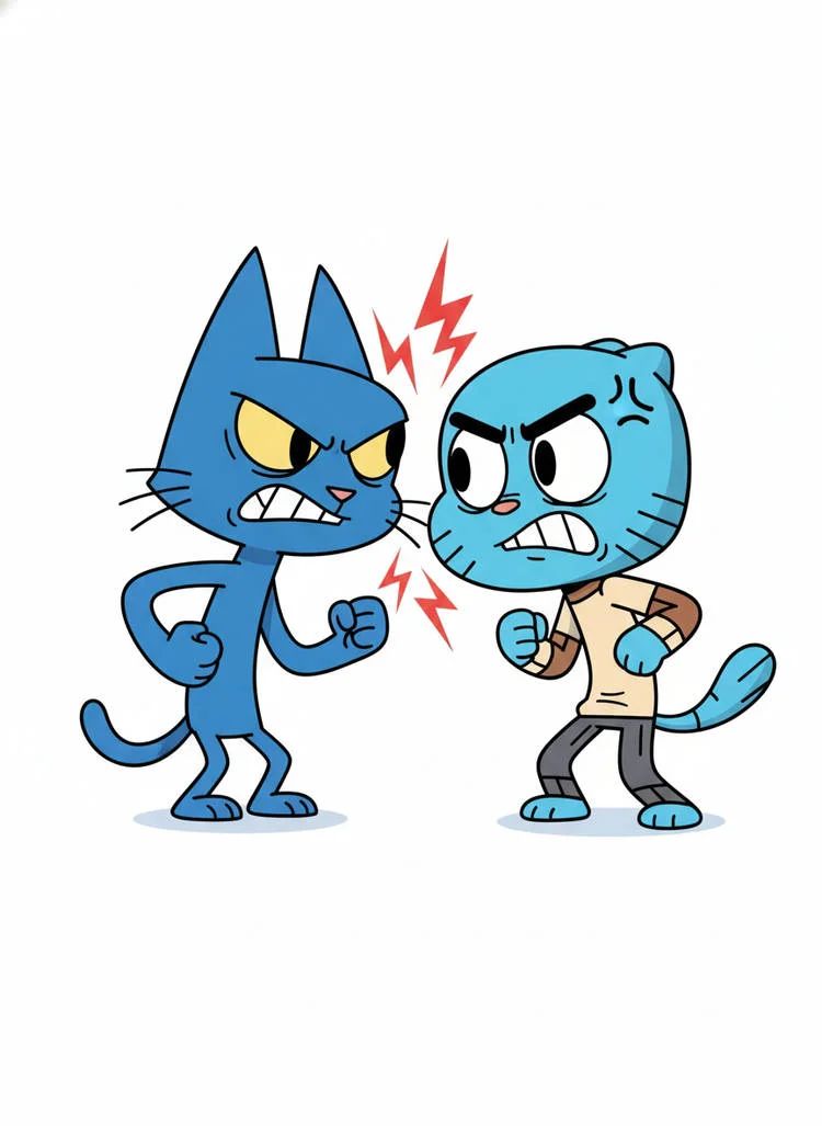 Pete the cat vs gumball watterson