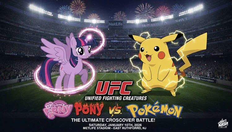 MLP vs Pokemon ufc poster