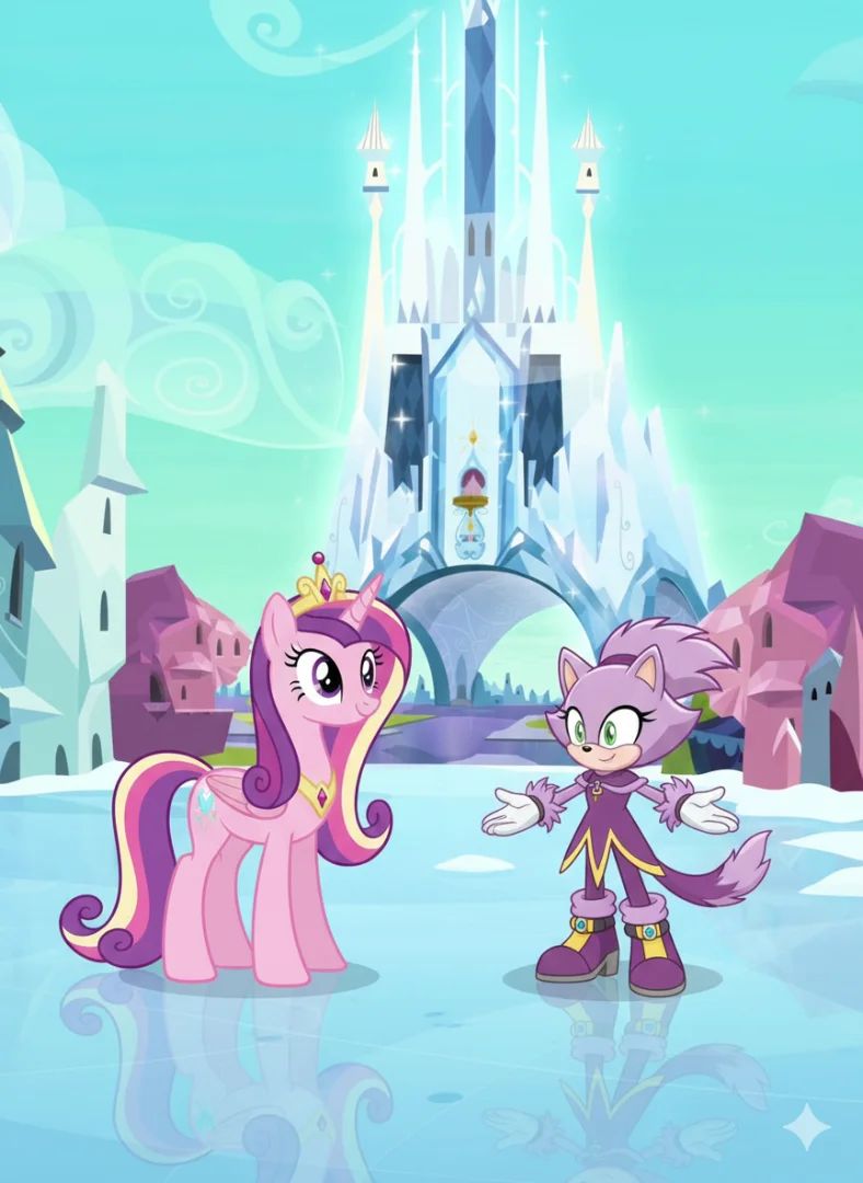 princess cadence meets blaze the cat