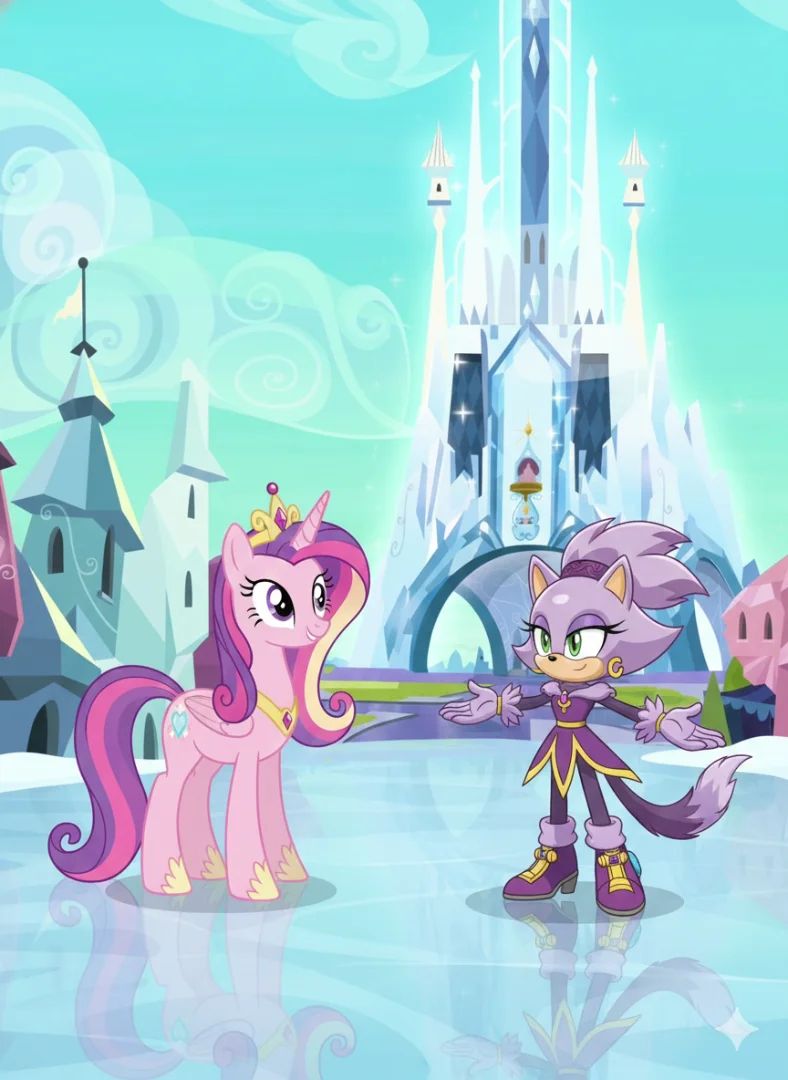 princess cadence meets blaze the cat