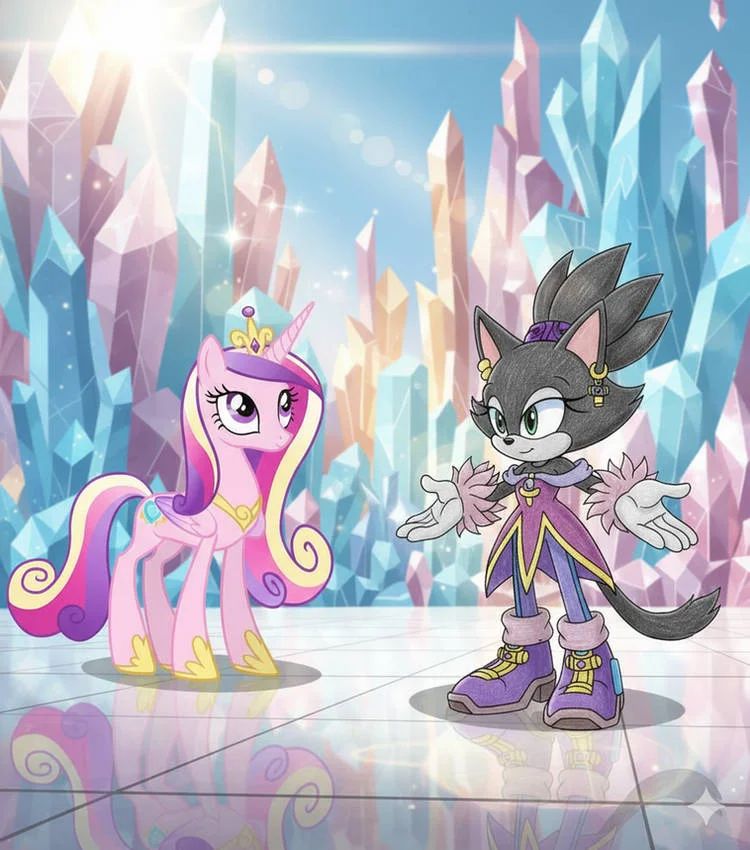 princess cadence meets blaze the cat