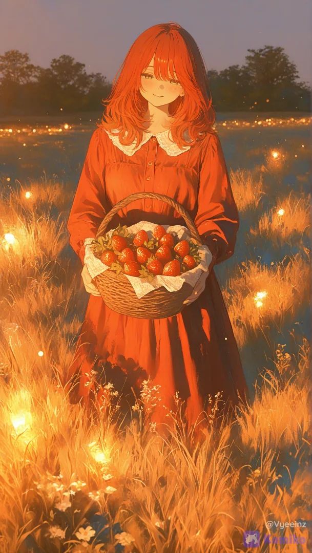 So many sweet strawberries, reminding us to savor the present moment.