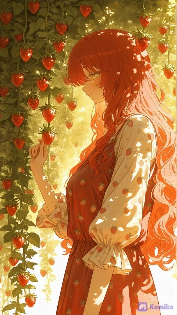 So many sweet strawberries, reminding us to savor the present moment.