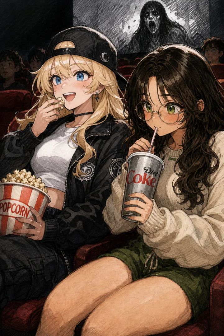 ✨Horror Movie with Bestie✨