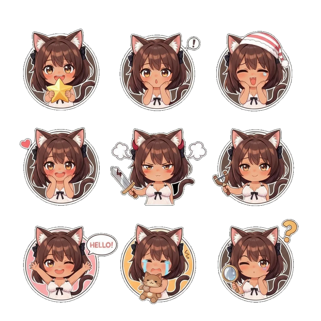 Chica (Cat Girl) Chibi