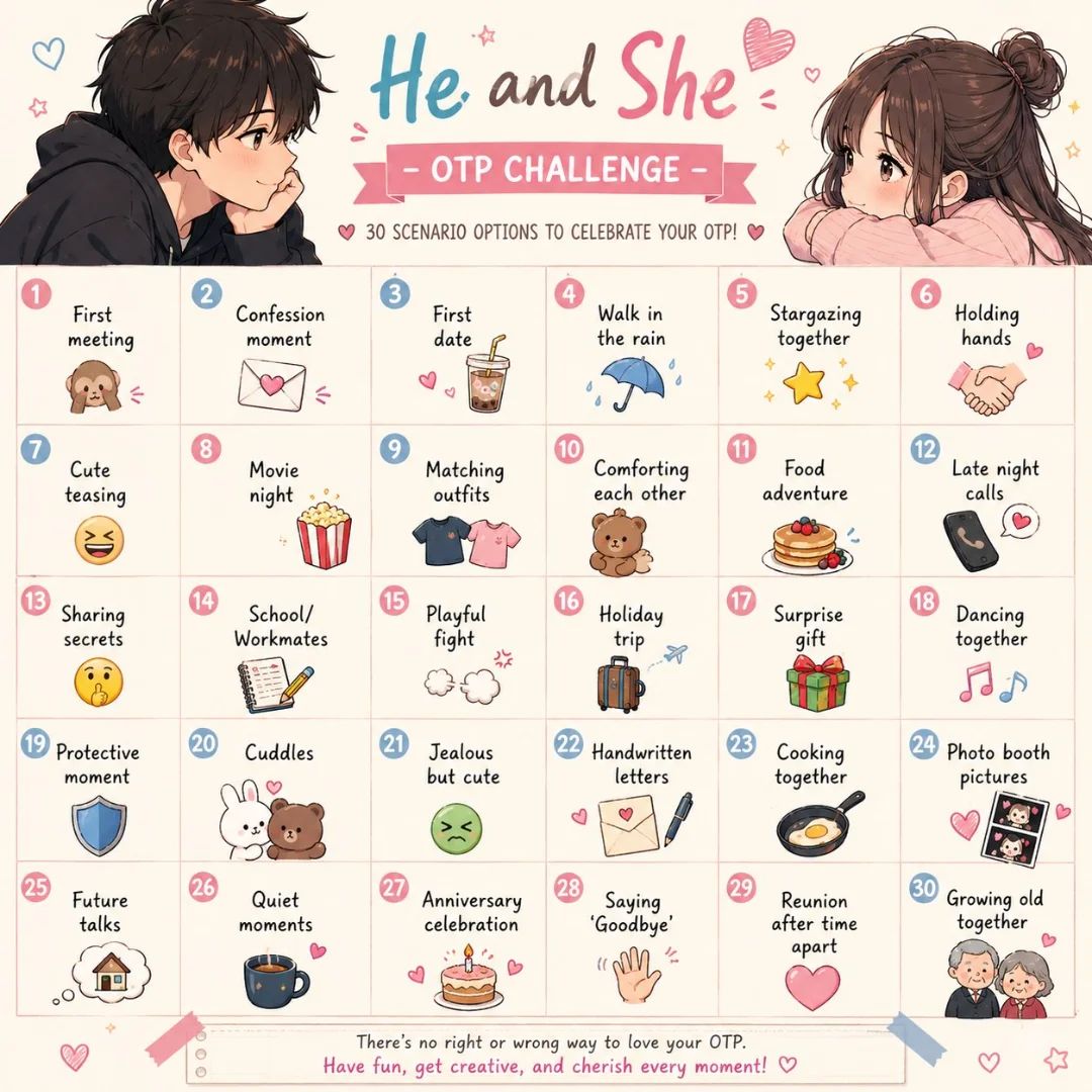 Stage of Relationship & OTP ideas