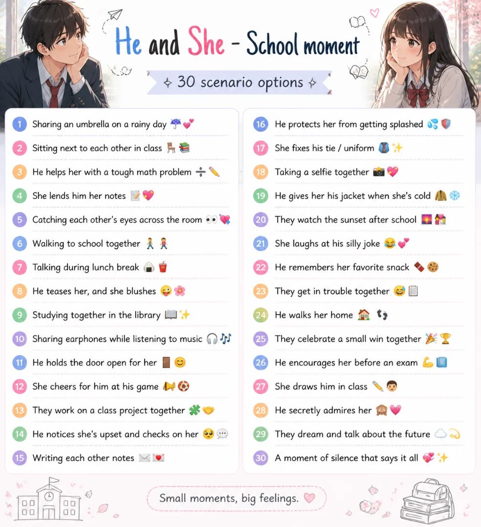 Stage of Relationship & OTP ideas