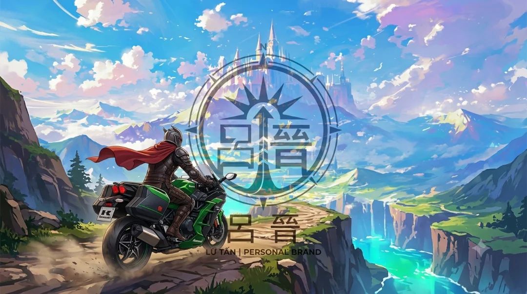 PC Wallpaper Isekai Knight With Kawasaki Motorbike