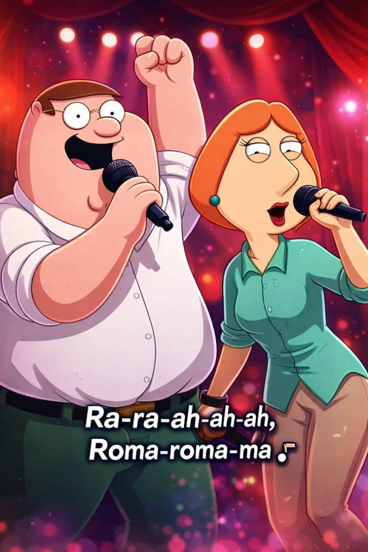 cartoon characters singing songs