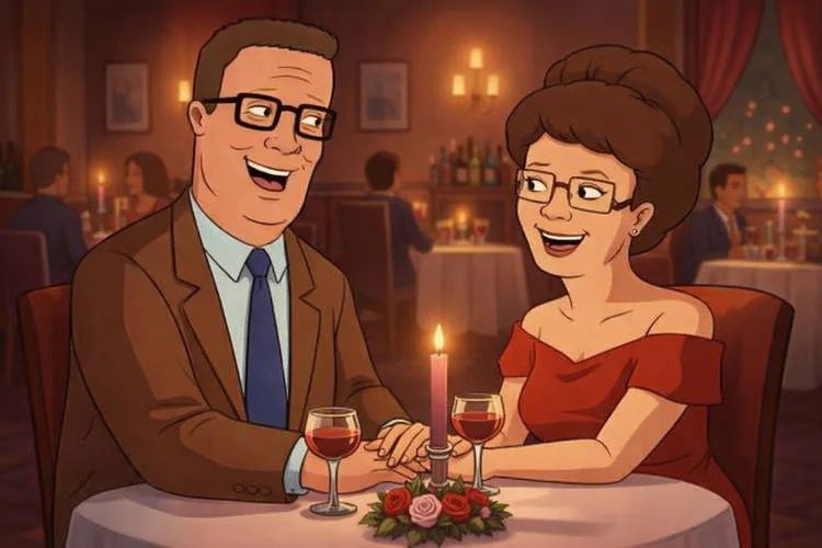 cartoon characters on dates or dubble dates