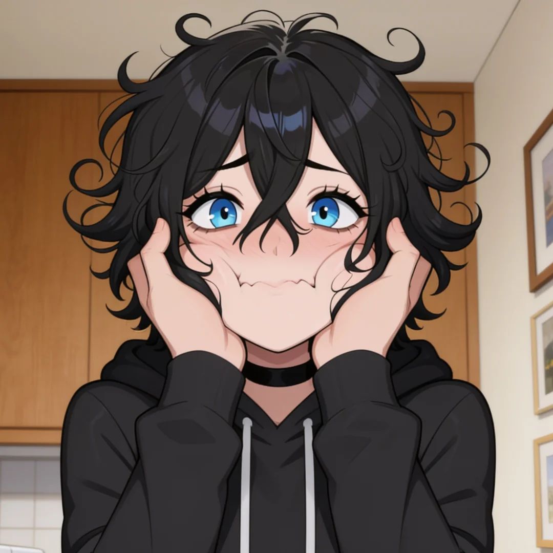 He's so surprised here!