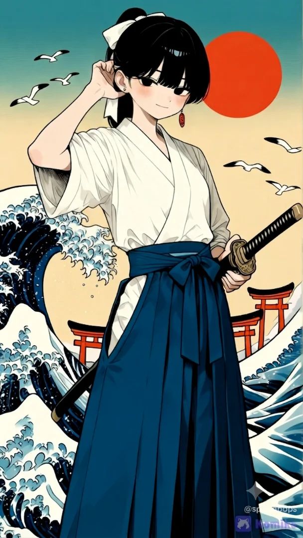 Stay calm in front of huge waves