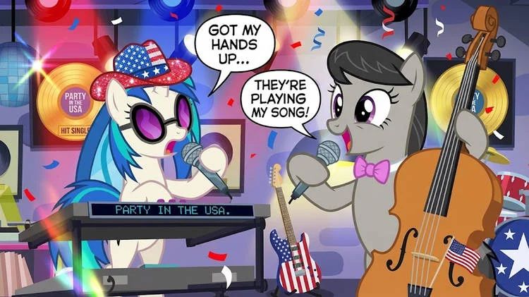 cartoon characters singing 4th of July songs
