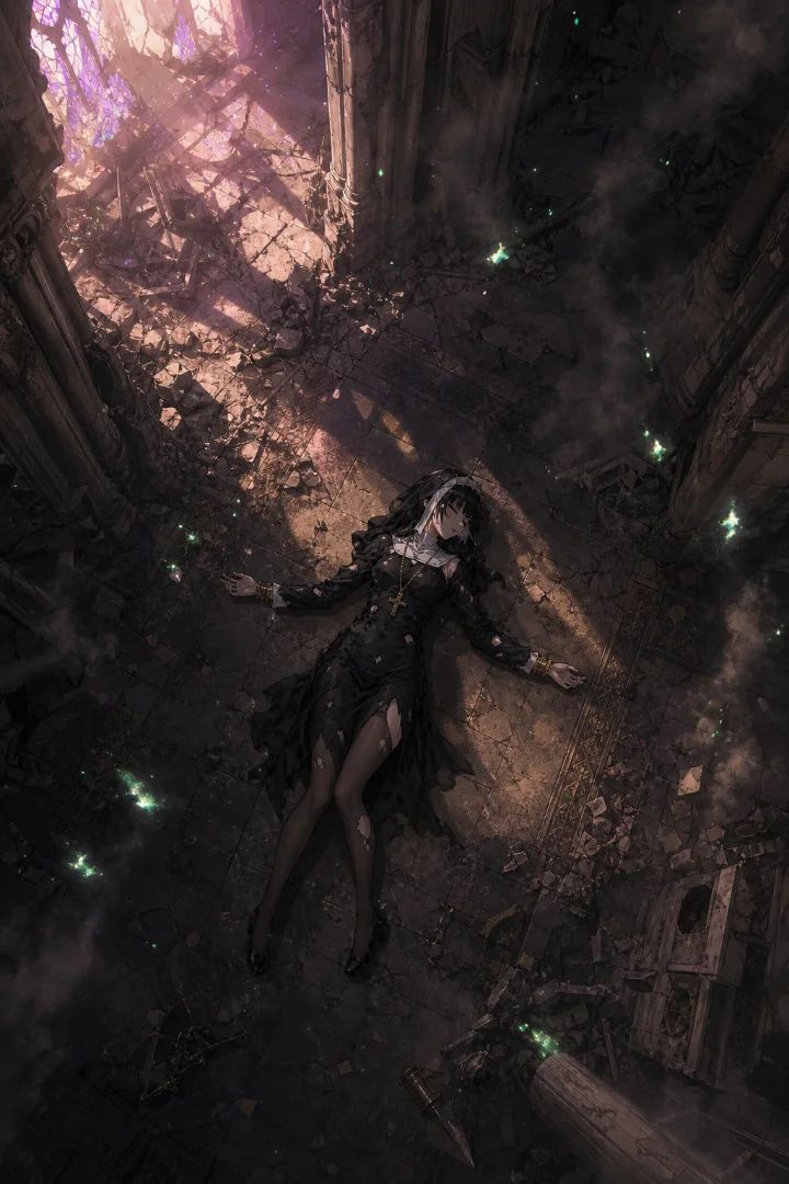 Defeated Corrupted Nun