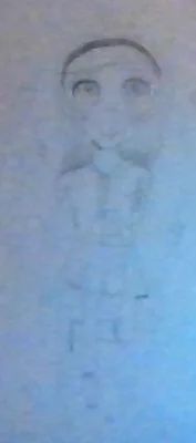 Me drawing Gangle as a human