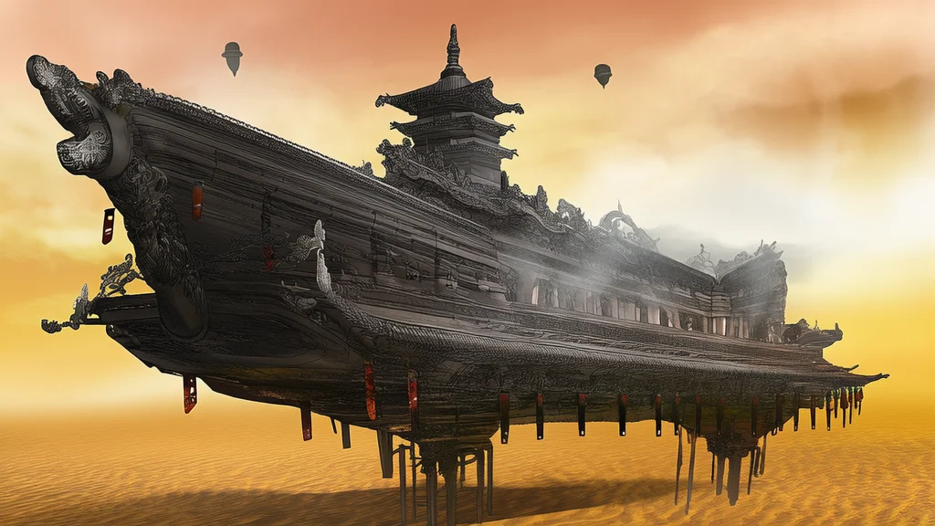 Shirow Masamune Style Environmental Art