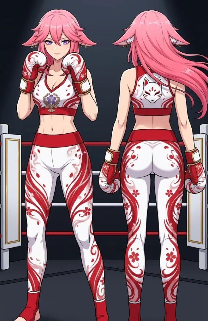Yae Miko intresting boxing design (3 Referens)