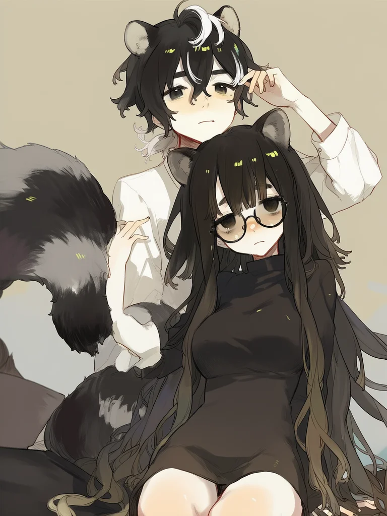 🦨🖤Maggie and Mumei🖤🦝