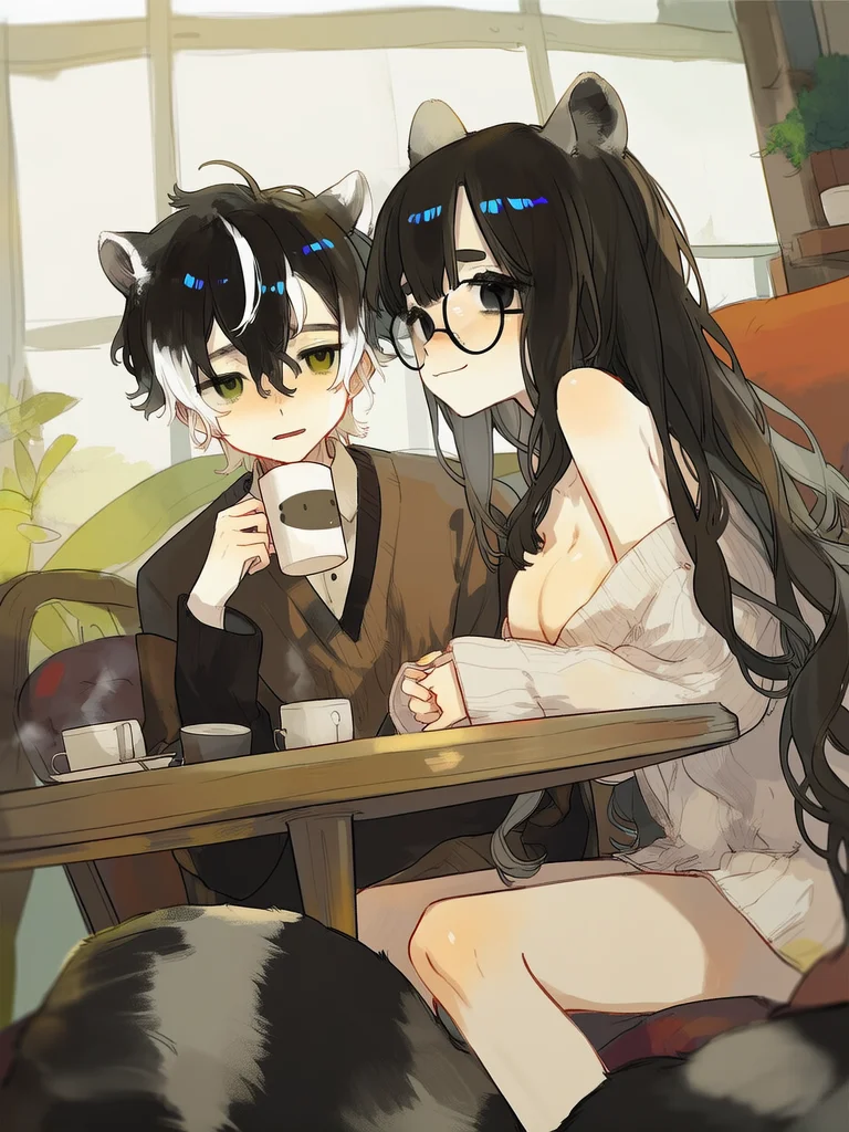 🦨🖤Maggie and Mumei🖤🦝