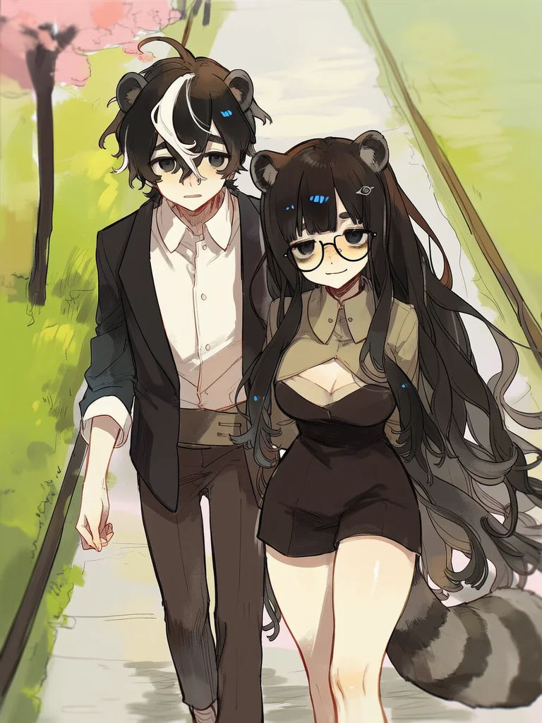 🦨🖤Maggie and Mumei🖤🦝