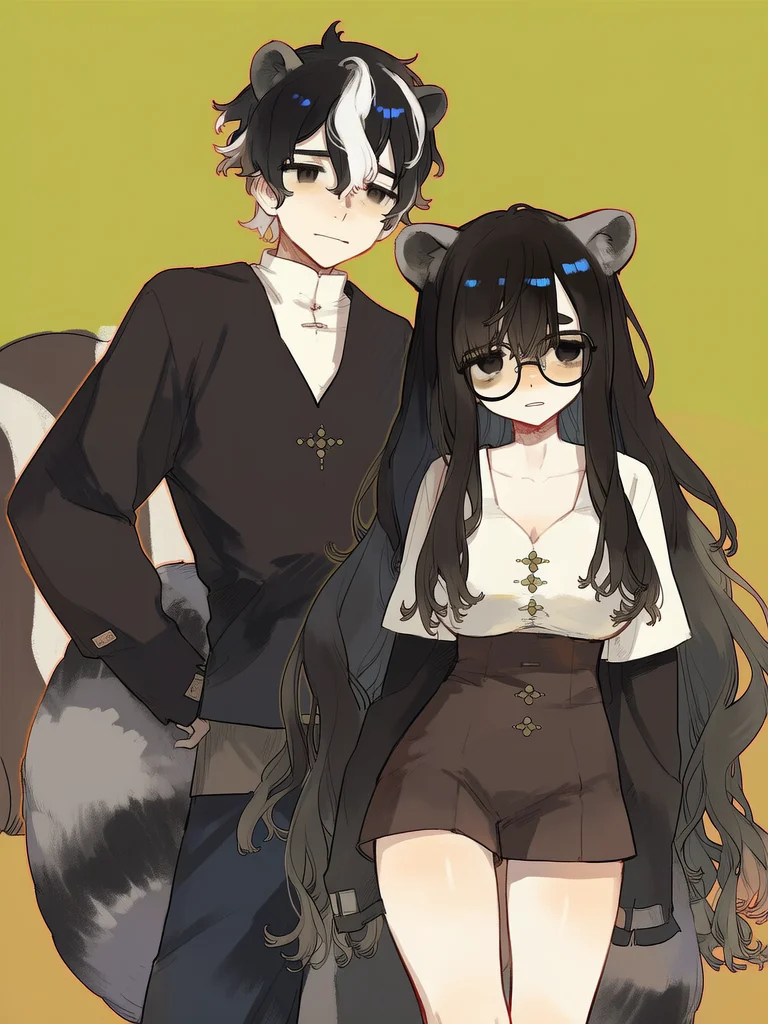 🦨🖤Maggie and Mumei🖤🦝