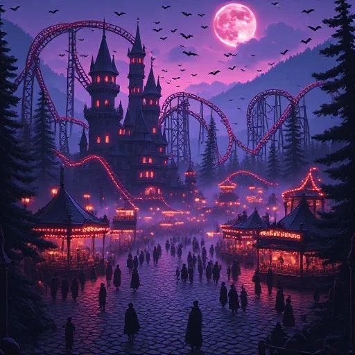 Sanguine Spires: The Dracula Themed Amusement Park