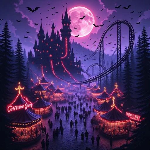 Sanguine Spires: The Dracula Themed Amusement Park