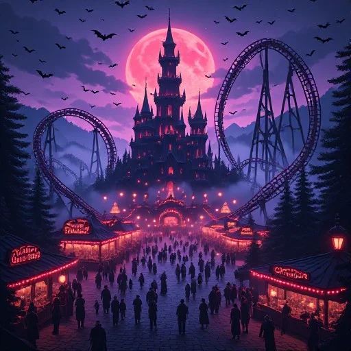 Sanguine Spires: The Dracula Themed Amusement Park