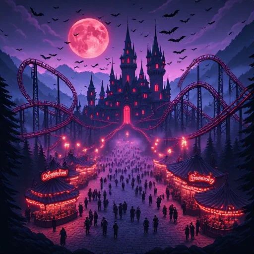Sanguine Spires: The Dracula Themed Amusement Park