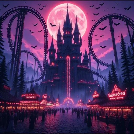 Sanguine Spires: The Dracula Themed Amusement Park