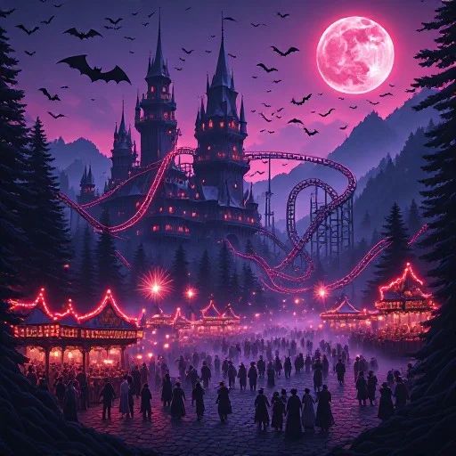 Sanguine Spires: The Dracula Themed Amusement Park