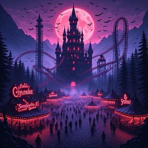 Sanguine Spires: The Dracula Themed Amusement Park