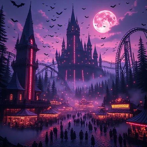 Sanguine Spires: The Dracula Themed Amusement Park