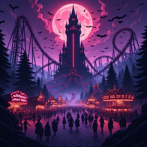 Sanguine Spires: The Dracula Themed Amusement Park