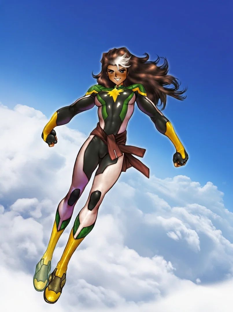 Shirow Masamune Style Rogue (Captain Marvel)